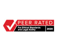 Peer Rated For Ethical Standards and Legal Ability 2020